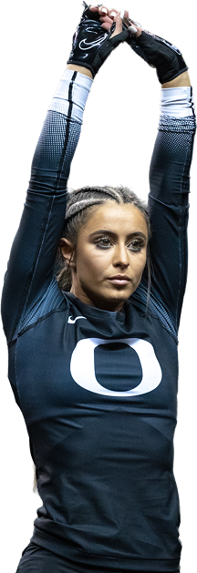 athlete stretching
