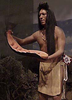 Warrior offering to trade salmon