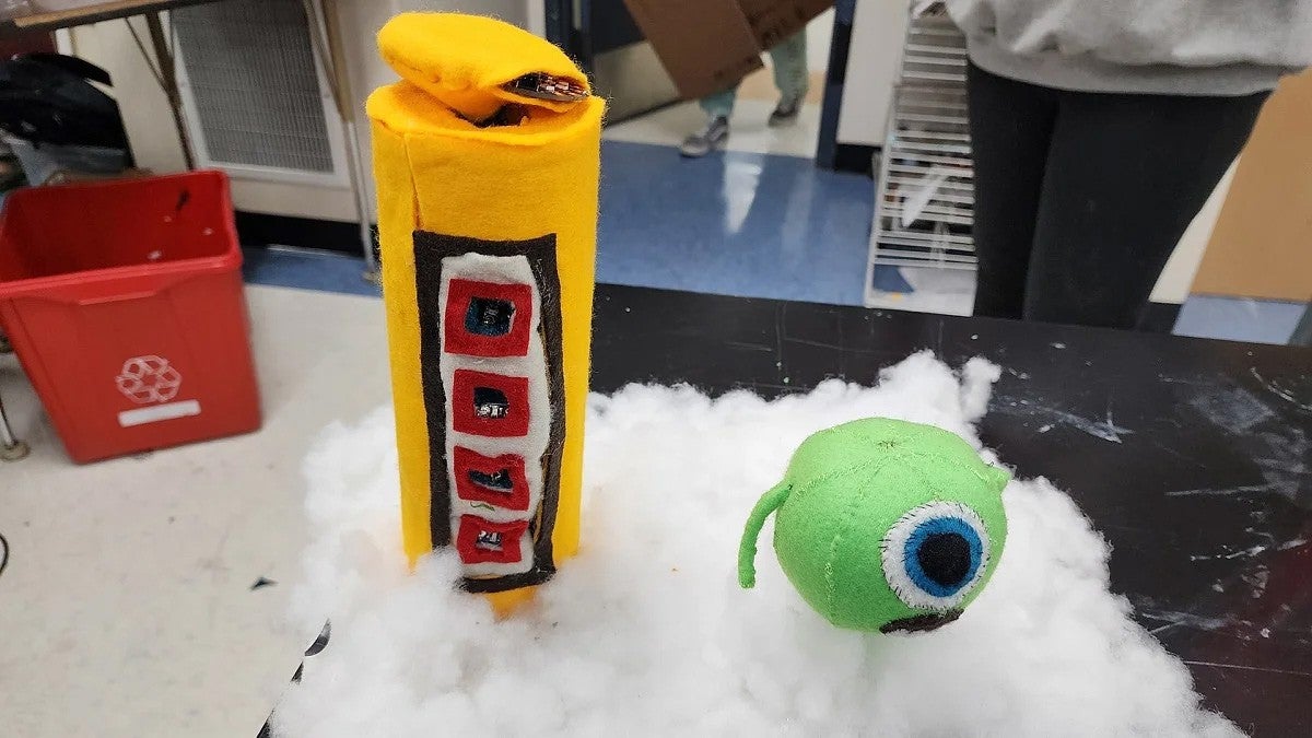 A Monsters, Inc. 'screamometer' made by a student