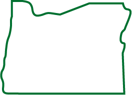line drawing of the shape of Oregon