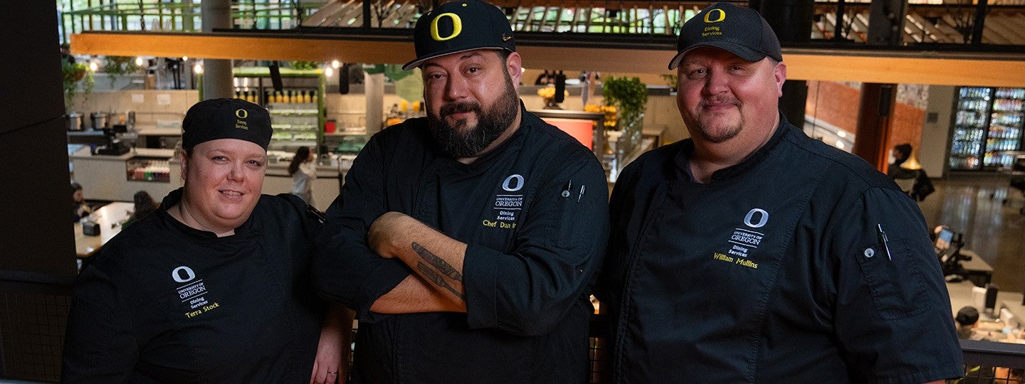 three UO chefs