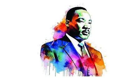 Illustration of Dr. Martin Luther King Jr.